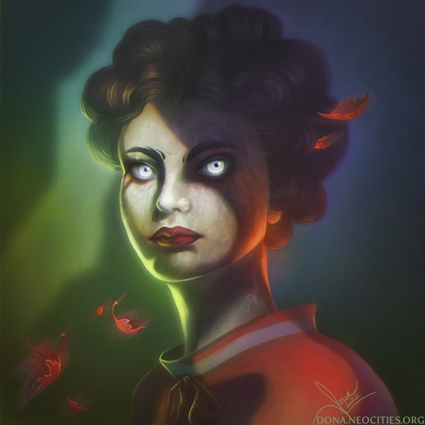 The Fall - Dark ver. - Personal Work female portrait illustration