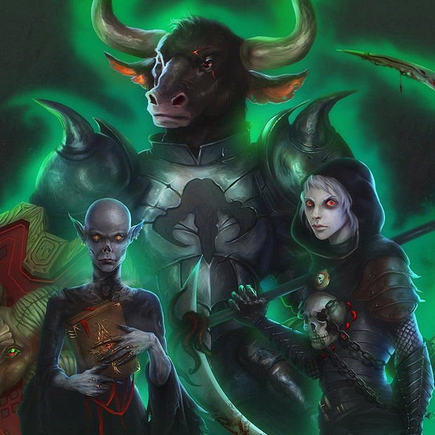 The Black Hand - Commission DnD dark fantasy group