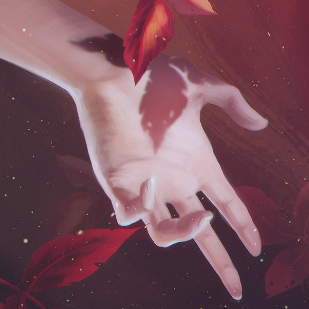 Red Leaves - Study hand